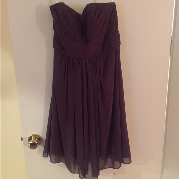 Davids Bridal Amethyst Strapless Dress - Picture 2 of 5